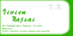 vivien majsai business card